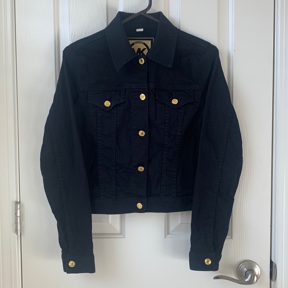 Michael Kors Jackets & Blazers - Michael Kors Black Denim Jean Jacket Small